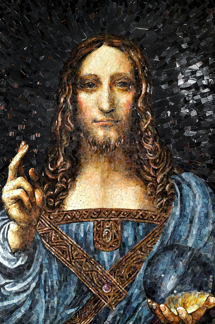 Customize - Mosaic Portrait Artwork-Savior of the World