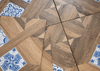 Wood Texture & Classic Pattern Ceramic Tile 48234C