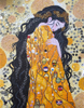 The Embrace – Klimt Inspired Hand-Cut Mosaic Art