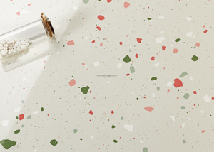 Double Loaded Polished Terrazzo Look Floor Tile AA05T