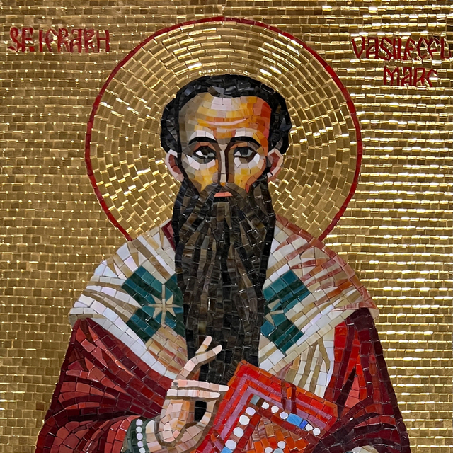 Handmade Gold Foil Mosaic Portrait Artwork