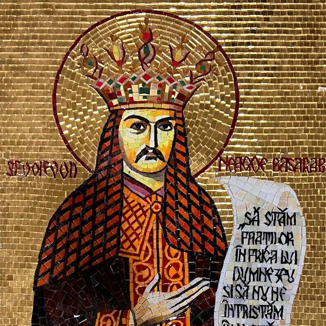 Handmade Gold Foil Mosaic Portrait Artwork