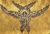 Custom Hand-Cut Angel Mosaic Mural Artwork