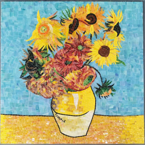 Flower Series-Glass Mosaic Hand Cut Craft